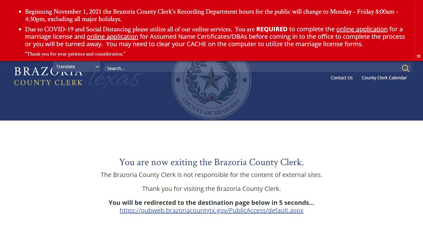 Criminal, Civil & Probate | Brazoria County Clerk